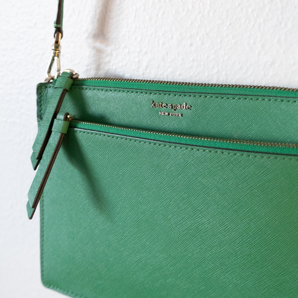 Kate Spade Emerald Green Cameron Zip Crossbody - Picture 5 of 5